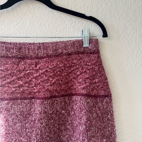 Prana Burgundy A-Line Knit Skirt - Picture 9 of 11